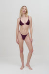 Lua Bikini Tiny Bottom Burgundy