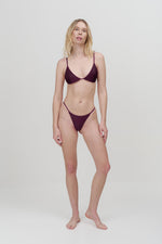 Lua Bikini Tiny Bottom Burgundy
