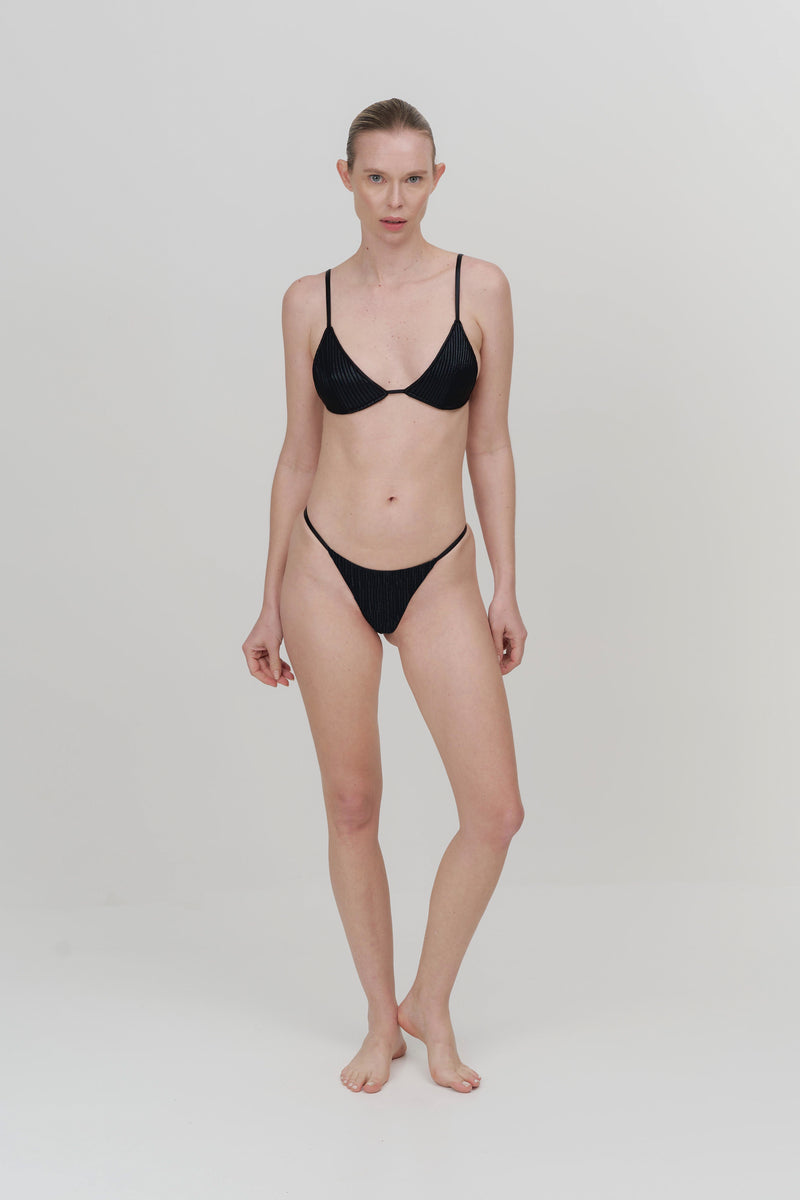 Lua Bikini Top Carbon