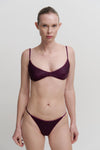 Dava Bikini Top Burgundy