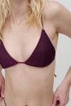 Lua Bikini Tiny Bottom Burgundy
