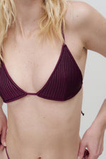 Lua Bikini Tiny Bottom Burgundy